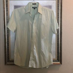 Express Medium Short Sleeve Button Down Shirt.